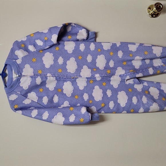 Circo Lt Blue Footed Blanketsleeper PJ with Clouds and Stars - Picture 1 of 5